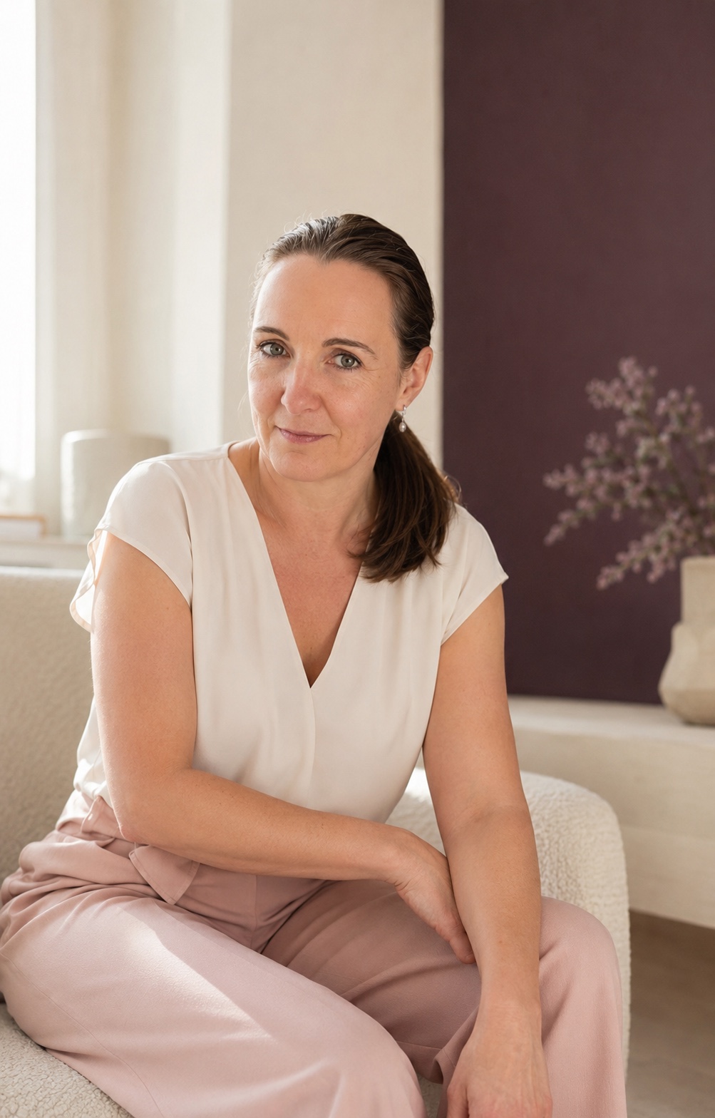Petra Barbara Dreer in einem hellen, ruhigen Raum
